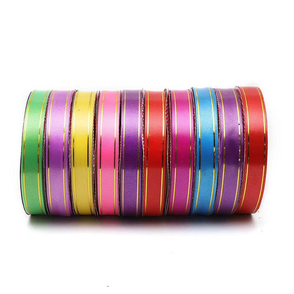 Tianhong Ribbon Golden Edge Multicolor Gift Packaging Decoration