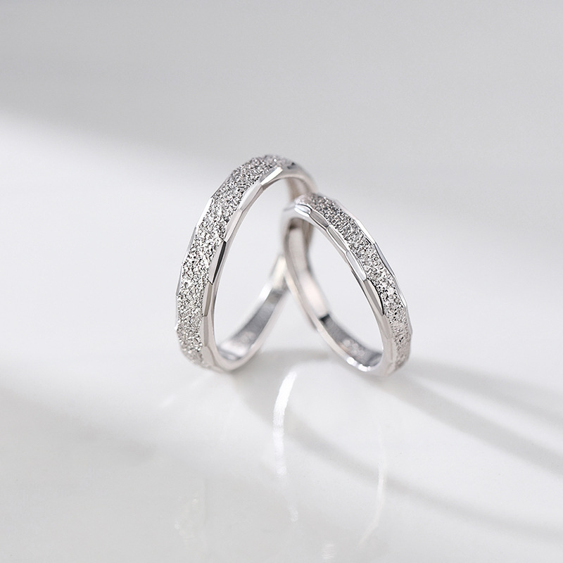 星河灿烂对戒个性满天星情侣戒指一对信物结婚求婚告白纪念日礼物