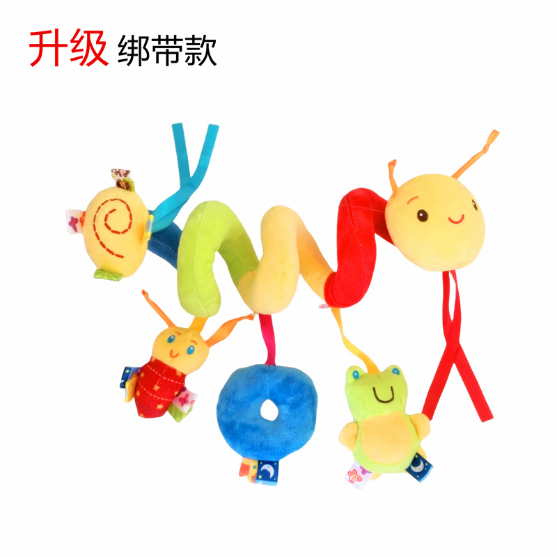 Caterpillar Bed Winding Label Toy Spot Lathe Hanging Comforter Toys Baby Comfort Toy Label Bed Winding