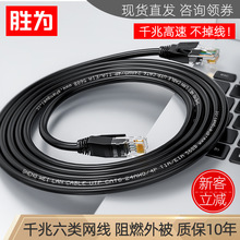 胜为cat6类纯铜rj45适用路由器笔记本宽带电脑成品跳线 六类网线