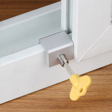 批发3只 塑钢铝合金纱窗锁推拉窗户锁平移窗锁扣儿童防护锁限位器