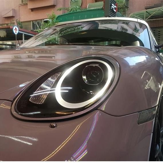 适用于秀山 适用于保时捷boxster卡曼987大灯总成 氙气灯透镜改装