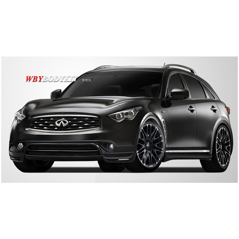 适用于英菲尼迪qx70改装mzspeed大小包围fx35前后唇中网侧裙尾翼