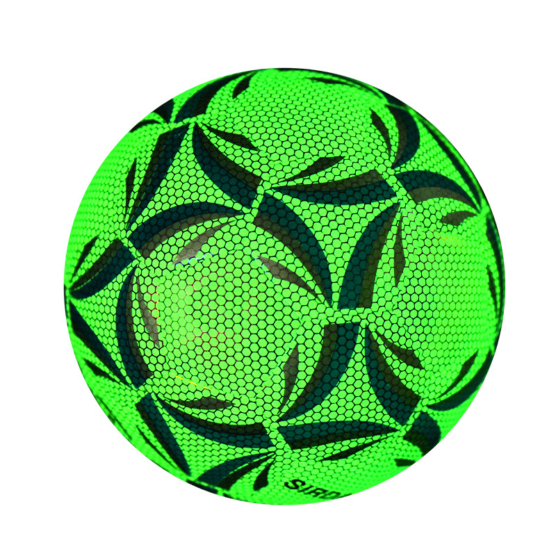 Authentic Football No. 5 Adult and Children Primary School Student No. 4 Dedicated for Competition Training Wear-Resistant Reflective Luminous Glow Football