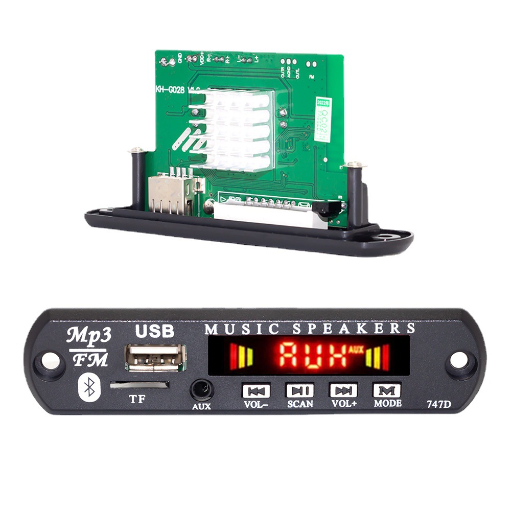 2x60w大功率功放板录音通话无损蓝牙音响主板双声道立体音mp3解码