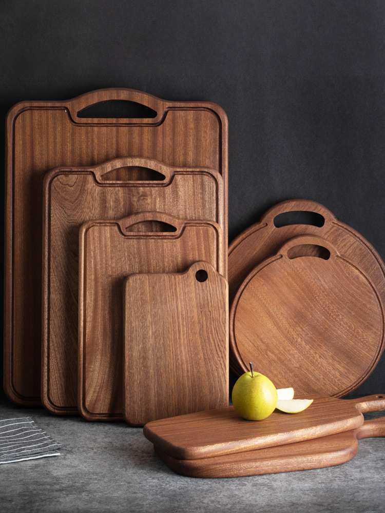 乌檀木切菜板整木砧板实木双面辅食切水果板家用厨房案板粘板无漆