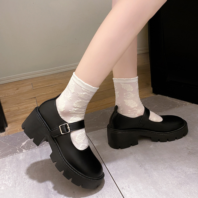 日系jk制服鞋子增高厚底学生玛丽珍高跟复古单鞋英伦风小皮鞋批发