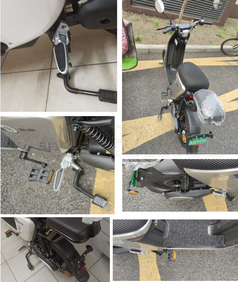 适用雅迪电动车欧睿欧莱欧致后搁脚脚踏板脚蹬子台铃新日新国标车