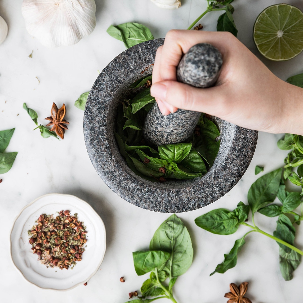 石臼家用天然石老式捣蒜器石锤擂辣椒擂钵打糍粑中药研磨器手动