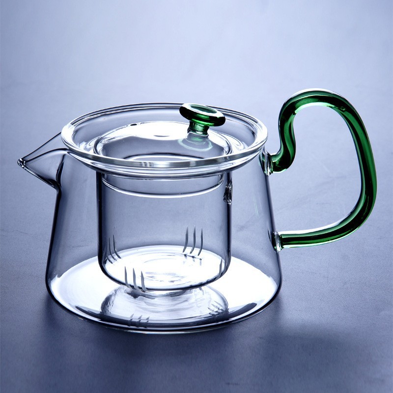 批发日式家用玻璃茶壶 透明耐热茶具加厚过滤可加热煮茶器泡茶壶