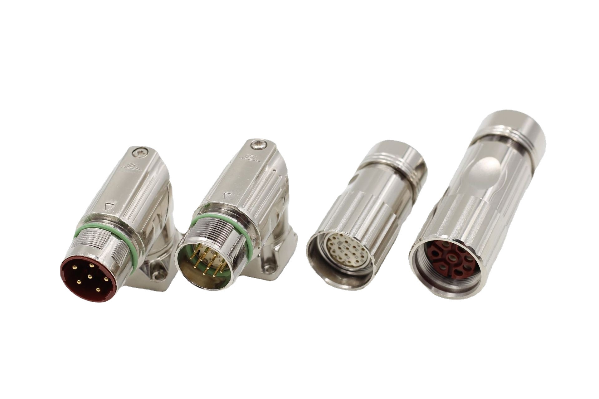 m23航空插头17,19芯针孔型公母623t编码器连接器6,8,12pin接插件