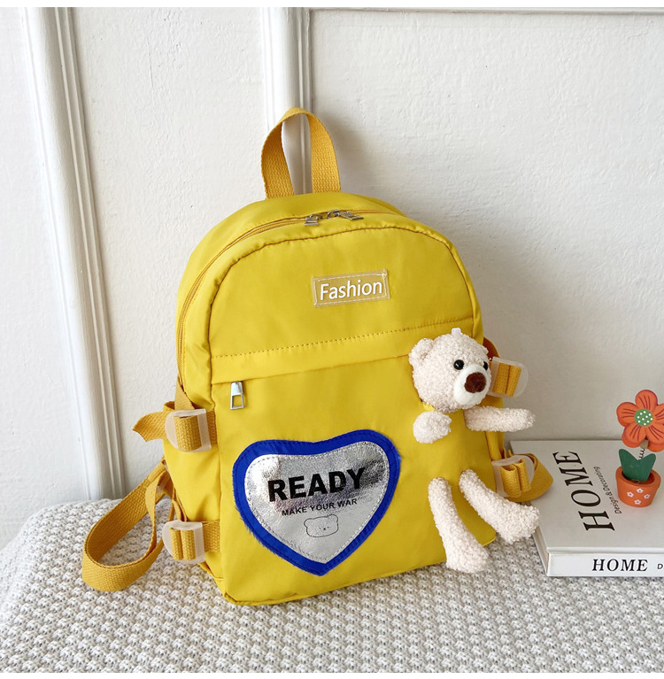 Korean Style Little Bear Children's Bag 2021 Cross-Border New Arrival Cartoon Cute Girl's Backpack Primary School Student Class Schoolbag