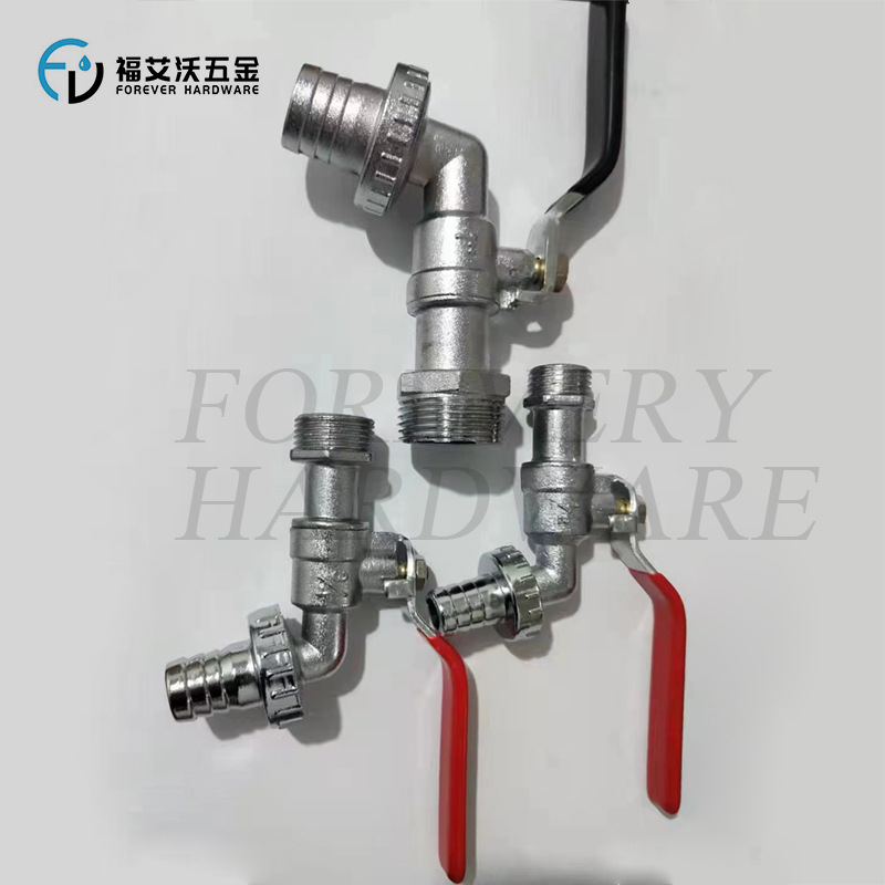 Cross-Border Hot Selling Ibc Ton Barrel Accessories Zinc Alloy 1/2 ''Water Faucet Garden Washing Machine Wall Faucet Water Tap