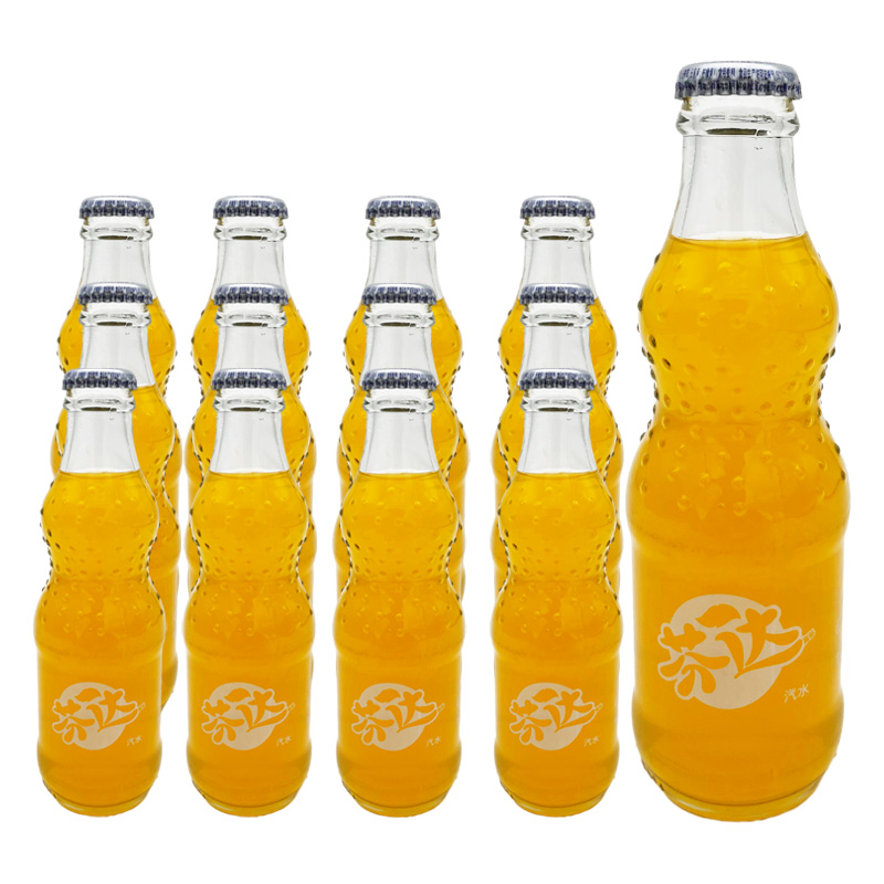 可口可乐芬达汽水200ml*12玻璃瓶装怀旧小瓶碳酸饮料 饮料饮品