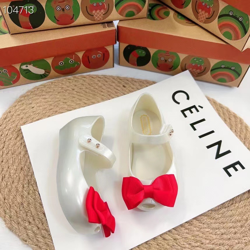 梅丽莎童鞋女童凉鞋mini melissa迷你蝴蝶结鱼嘴软底单鞋香香鞋女