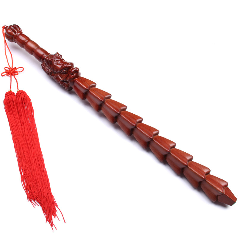 桃木打神鞭九节鞭姜太公姜子牙打神鞭桃木打神锏