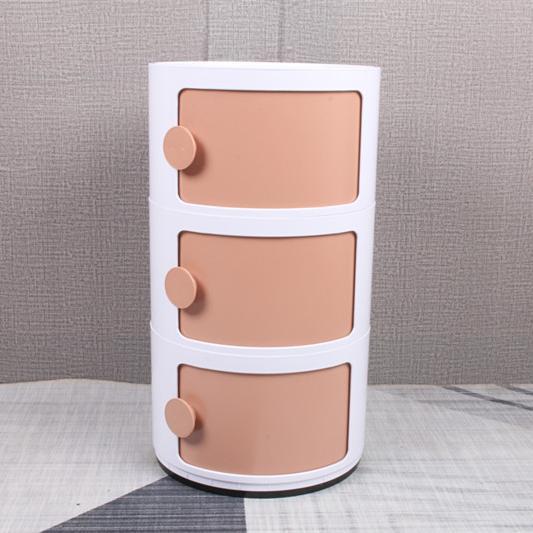 北欧床头柜白色塑料创意小柜子现代简约迷你简易圆形储物收纳边柜