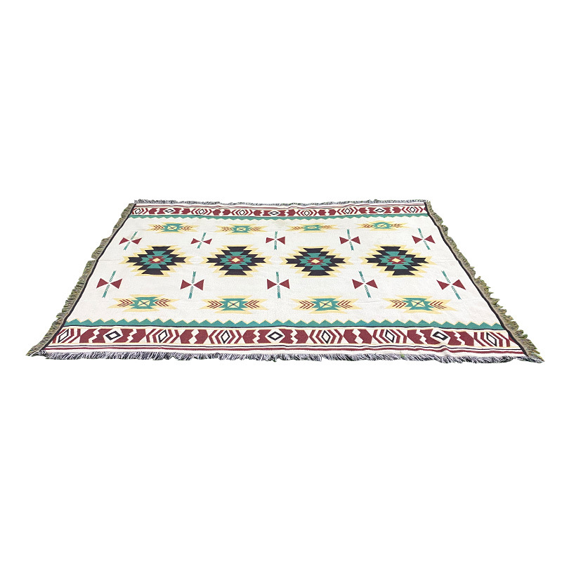 Outdoor Picnic Mat Floor Mat Sucre Tent Camping Rugs Vintage Camping Ethnic Style Picnic Lunch Break Cover Blanket