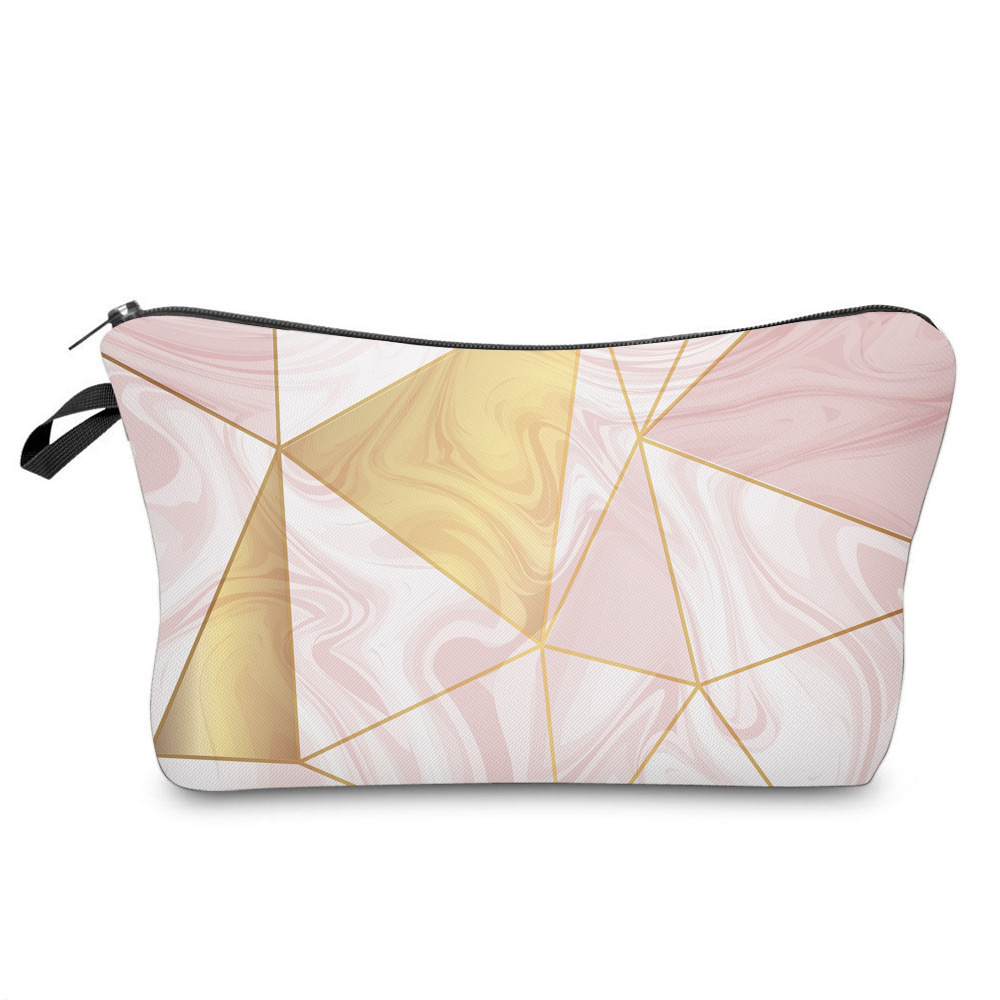 New Cross-Border Hot Selling Marbling Cosmetic Bag Amazon Multi-Function Pillow Bag Magic Color Storage Wash Bag