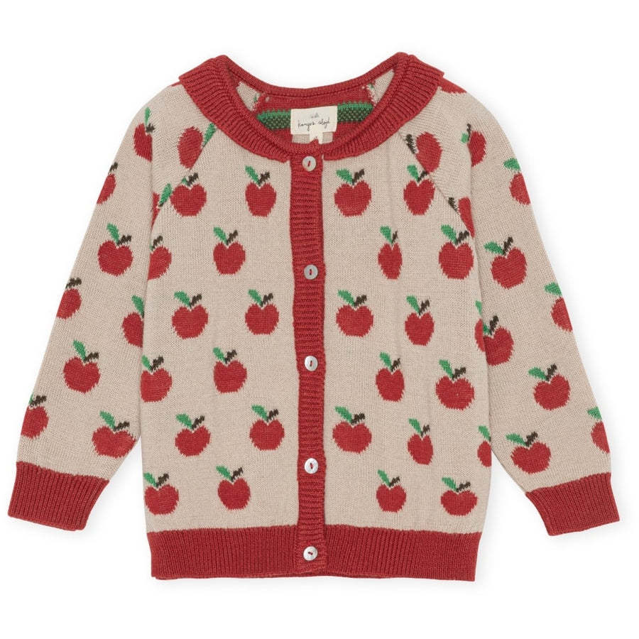 2022ks Girls' Cute Strawberry Knitted Cardigan Sweater Sequins Dress Skirt Outfit Cherry Cotton-Padded Coat