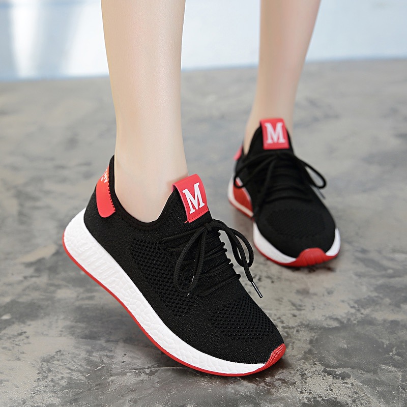 Customized Little Daisy Mesh Surface Shoes Women's Old Beijing Cloth Shoes Korean Style Sneaker Casual Breathable Running Mesh Shoes Mesh Surface Shoes Slip-on