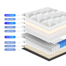 KBQ1环保弹簧床垫天然乳胶3E棕席梦思家用酒店1.35m乘2m尺寸