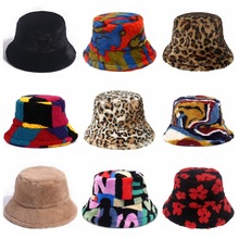 Winter Bucket Hat Women's Fashion Leopard 欧货ins时尚渔夫帽