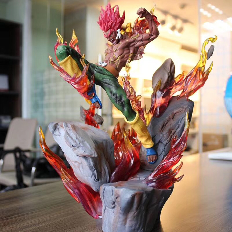 火影忍者gk三代迈特凯八门遁甲战斗夜凯 最强形态 可亮灯手办模型