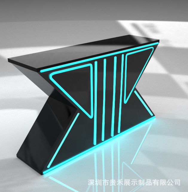 打碟台发光dj台打碟台酒吧打碟桌可移动声控混音台发光桌吧台