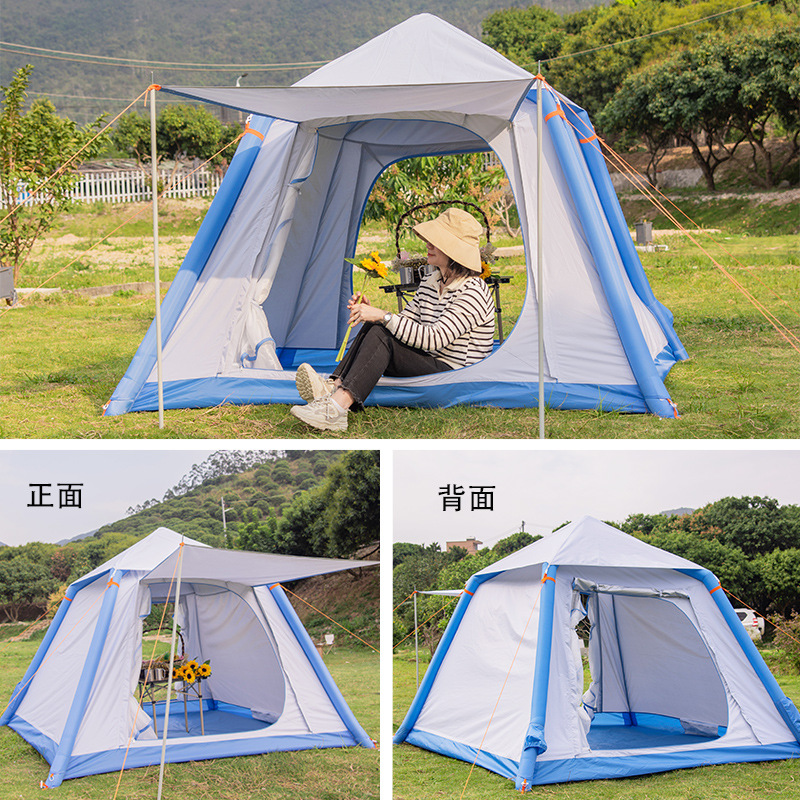 Kaiyang Automatic Inflatable Tent Outdoor Camping Camping Double-Layer Canopy Quickly Open Building-Free Inflatable Tent Beach