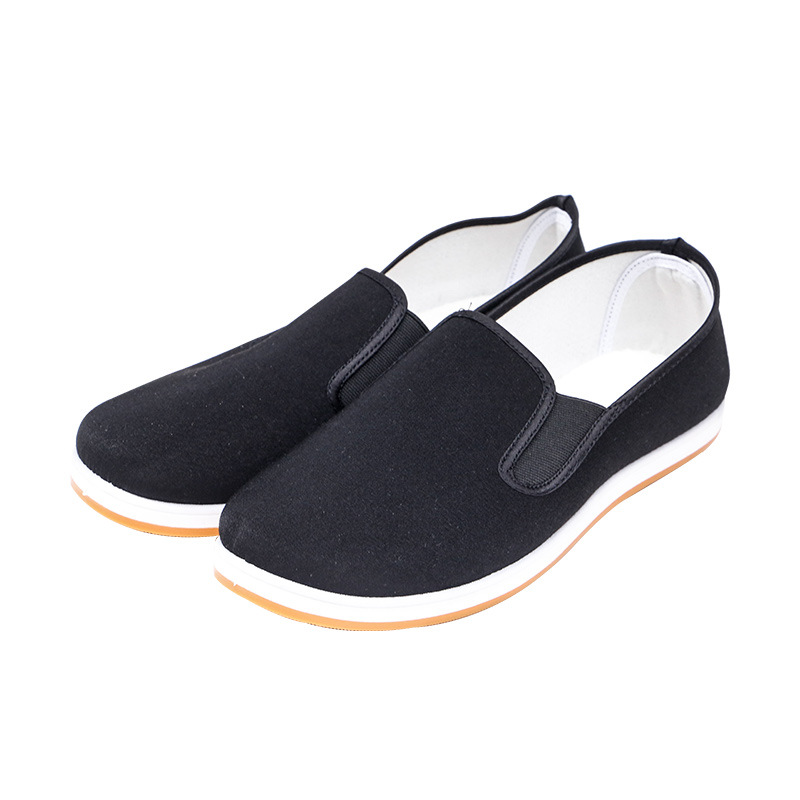 3517老北京布鞋橡胶底黑布鞋透气舒适单鞋休闲工作鞋