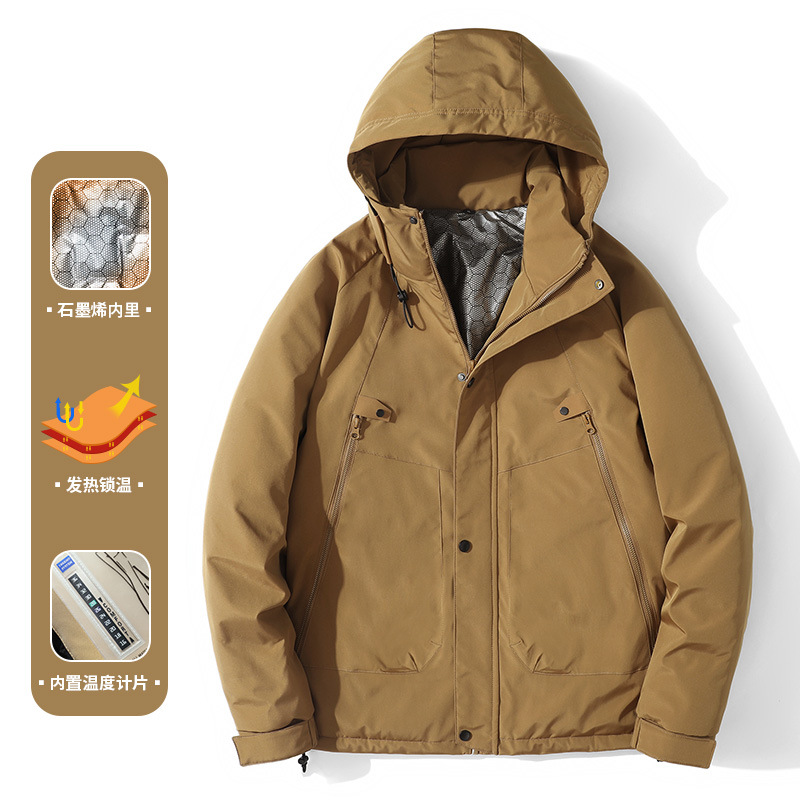 新款秋冬季棉衣外套男女加厚防水保暖锁温连帽防风宽松休闲棉服潮