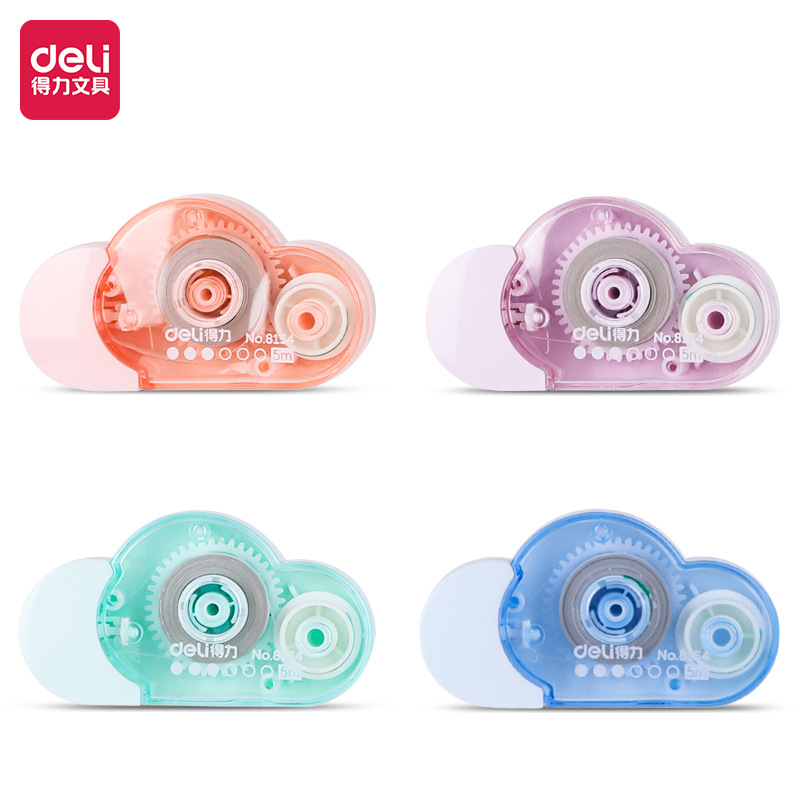 Deli Stationery Creative Cloud Shape 5 M Correction Tape 8154 Student Correction Tape Correction Tape Correction Tape