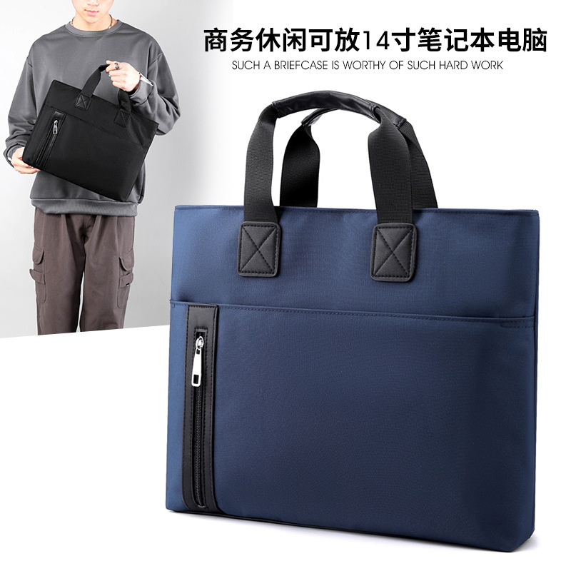 批发跨境电脑包2023新款韩版潮流商务手提公文包大容量笔记本包