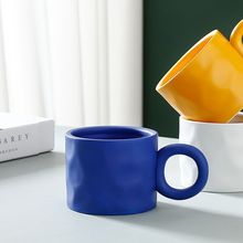 克莱因蓝马克杯陶瓷杯子设计小众女咖啡杯办公室情侣礼物刻印logo