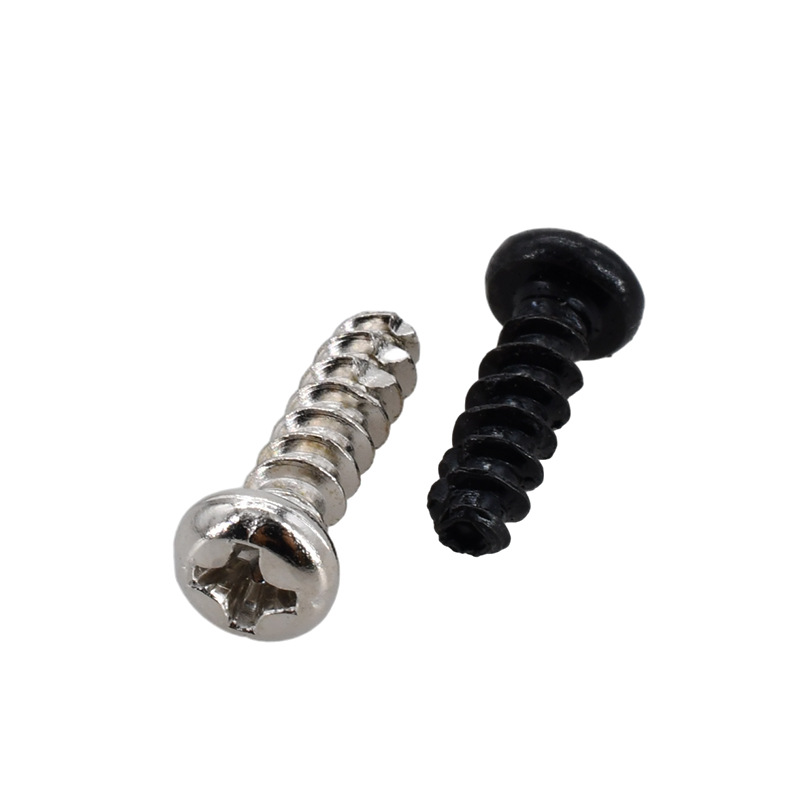 Factory Direct Sales Pt Iron Nickel Plated Cross round Head Self-Tapping Tail Cutting Screw M2m5 Iron Black Cross Recessed Pan Head Machine Screws