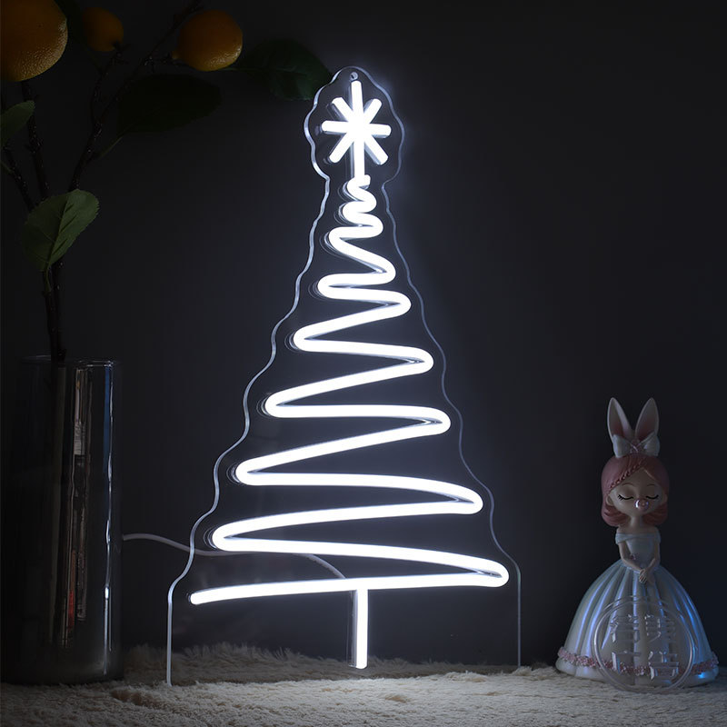 Foreign Trade Exclusive for Christmas Decoration Neon Pattern Led Neon Decoration Acrylic Silicone Flexible Neon Light