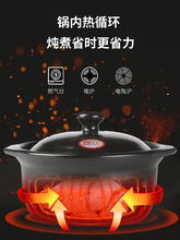 ZB6M商用锂瓷耐高温深锅砂锅土豆粉砂锅明火陶砂锅鸡公煲米线