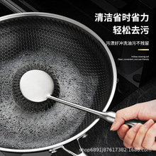 厨房长柄洗锅刷洗碗清洁刷子家用大号304不锈钢丝球洗碗刷锅