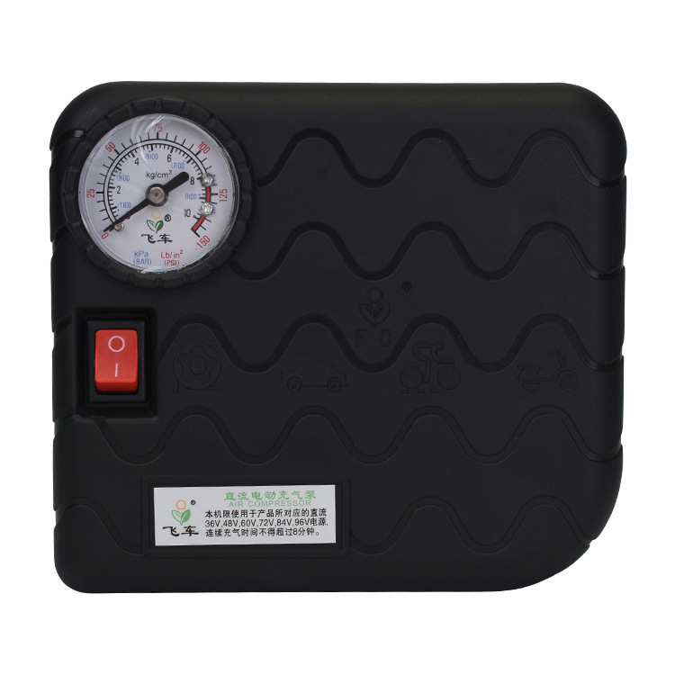 通用dc12v 便携式电动打气泵 迷你方形汽车充气泵-阿里巴巴