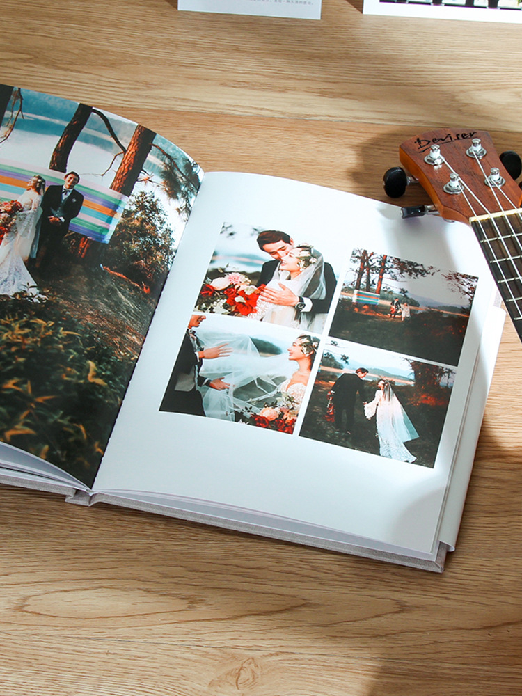 布艺锁线精装布纹线装照片书相册制作画册影集婚礼影楼纪念册