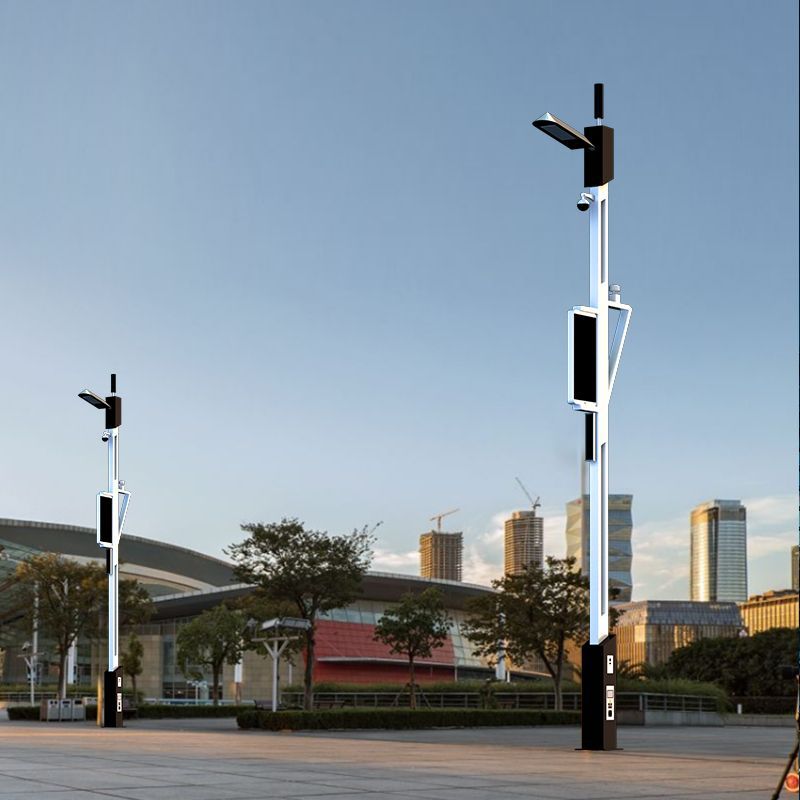 道路照明智慧路灯园区led智能路灯景区广告路灯5g多合一功能灯杆