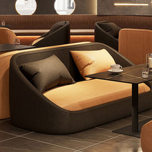 甜品店咖啡厅卡座沙发奶茶店桌椅组合KTV酒吧双人沙发餐桌商用座