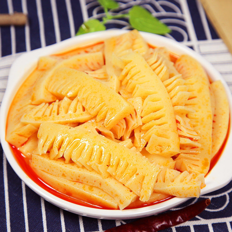 红油素百叶香辣素牛百叶魔芋素食即食咸菜下饭菜素毛肚500g包邮