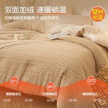 羊羔绒毛毯加厚冬季珊瑚塔芙绒毯子卧室空调沙发毯保暖被子床上用