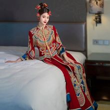 秋季秀禾服重工龙凤褂2023新娘中式嫁衣婚礼敬酒服中国风