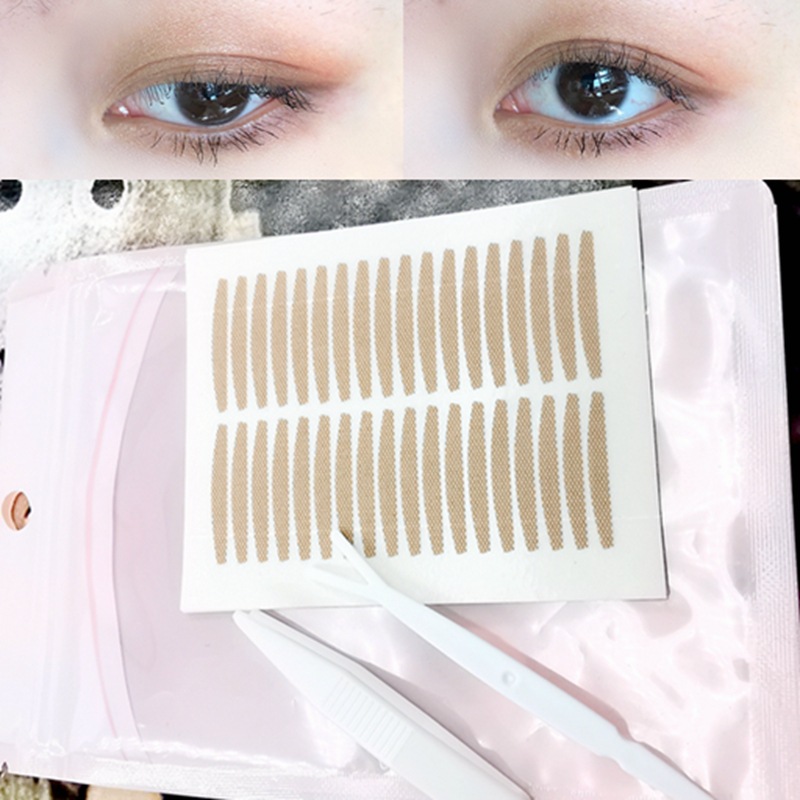360贴双眼皮贴 卧蚕贴 肉色网状双眼皮贴 蕾丝美目贴 隐形眼皮贴
