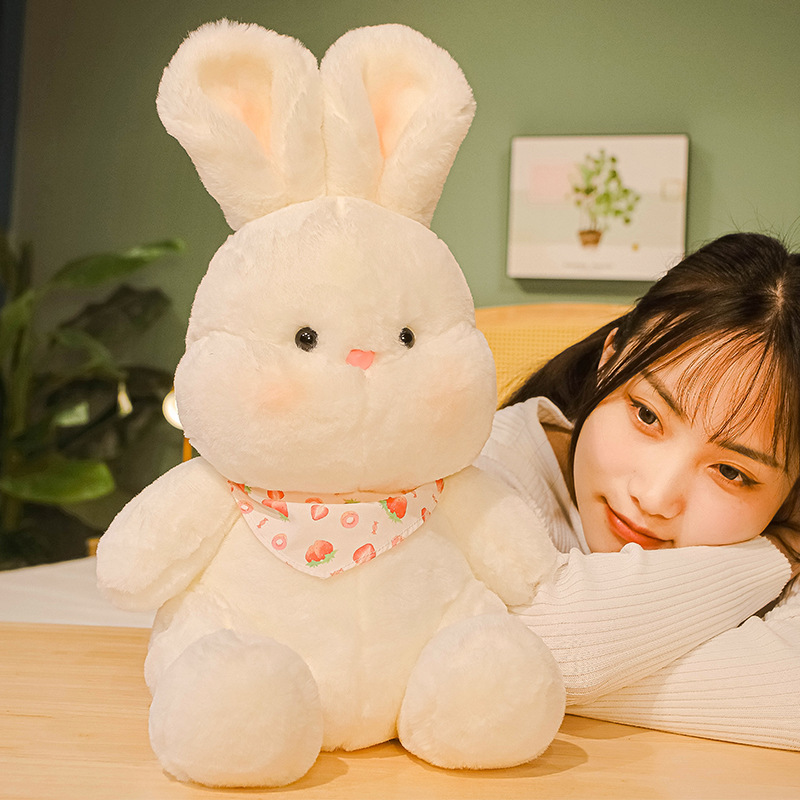 Shangrongfang Internet Celebrity Little White Rabbit Stuffed Doll Doll Cute Doll for Children Pillow Female Birthday Present