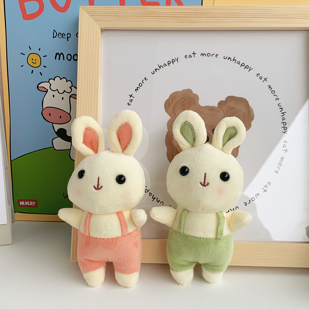 新款乖乖兔毛绒挂件可爱小兔子玩偶迷你抓机娃娃包包钥匙扣小礼品