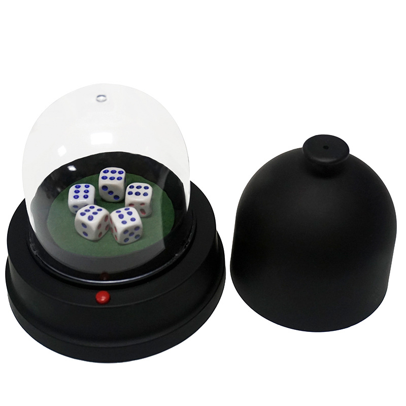 厂家供应娱乐电动骰盅酒吧ktv喝酒筛盅骰子套装棋盘游戏全盖骰盅